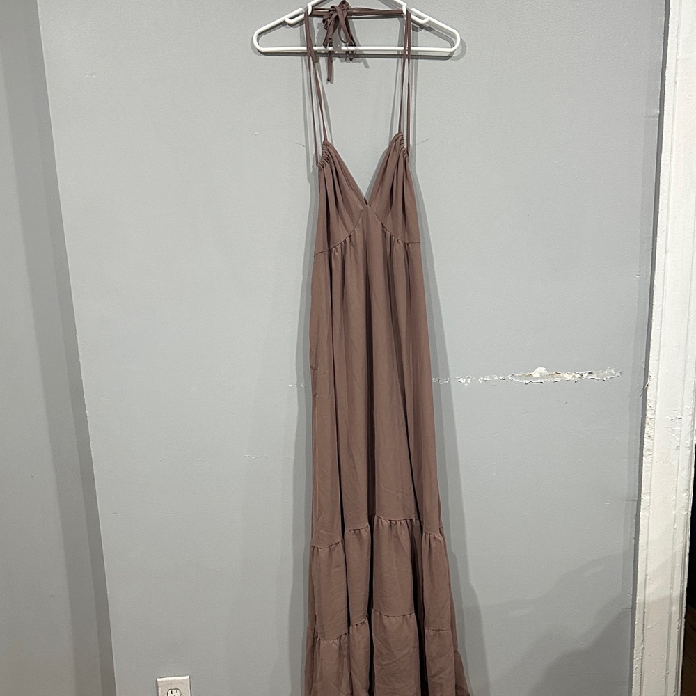 SHEIN Brown Maxi Dress